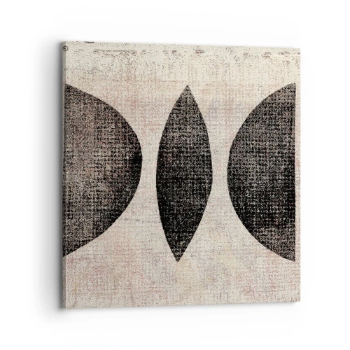 Cuadro sobre lienzo - Impresión de Imagen - Abstracción étnica - 70x70 cm