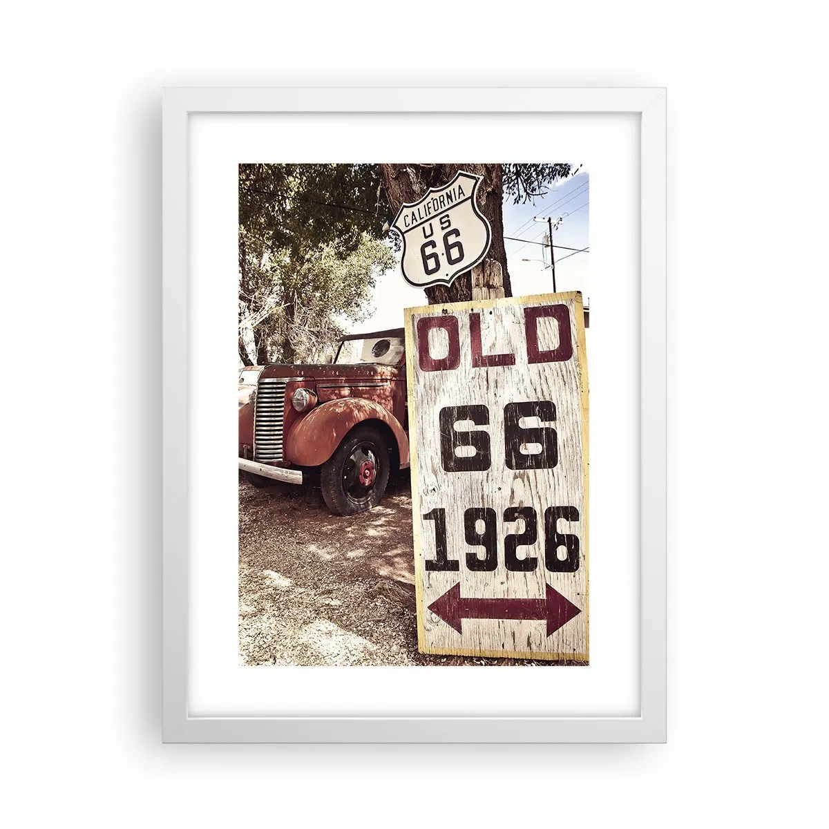 Póster en marco blanco - Una leyenda de la América profunda - 30x40 cm