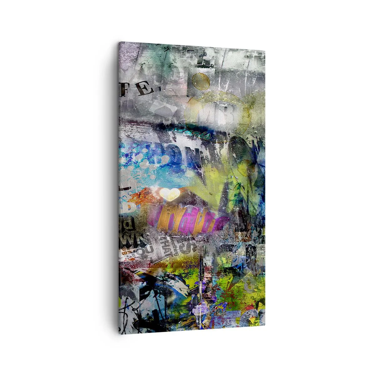 Cuadro sobre lienzo - Impresión de Imagen - Un collage de recuerdos - 45x80 cm