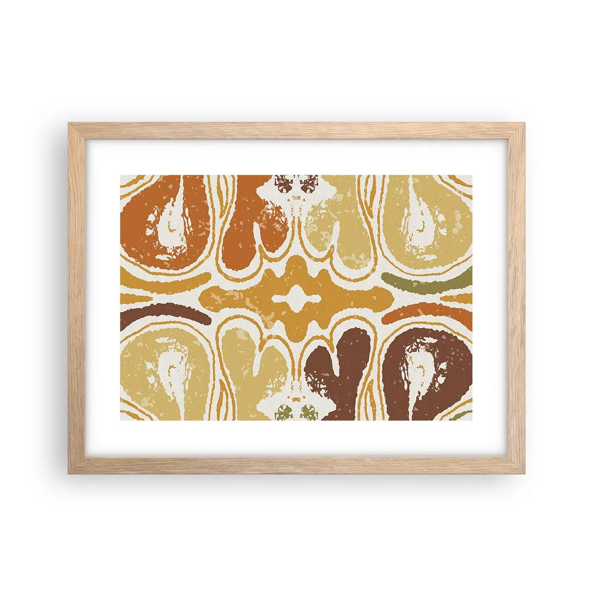 Póster en marco roble claro - Abstracción sentimental - 40x30 cm