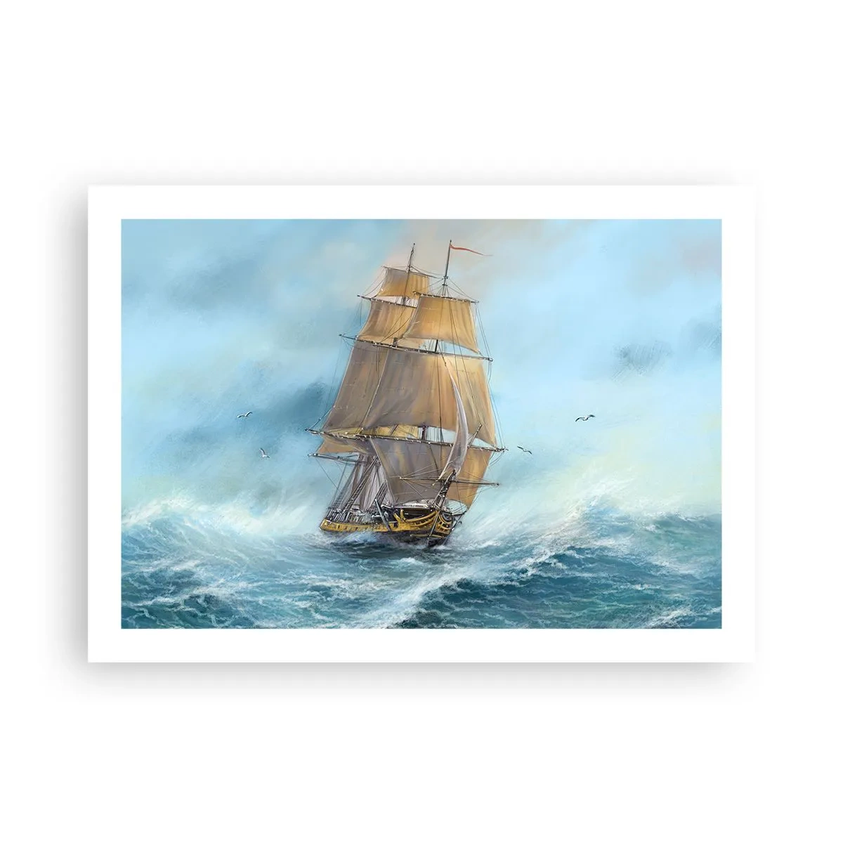 Póster - Surcando las olas - 70x50 cm