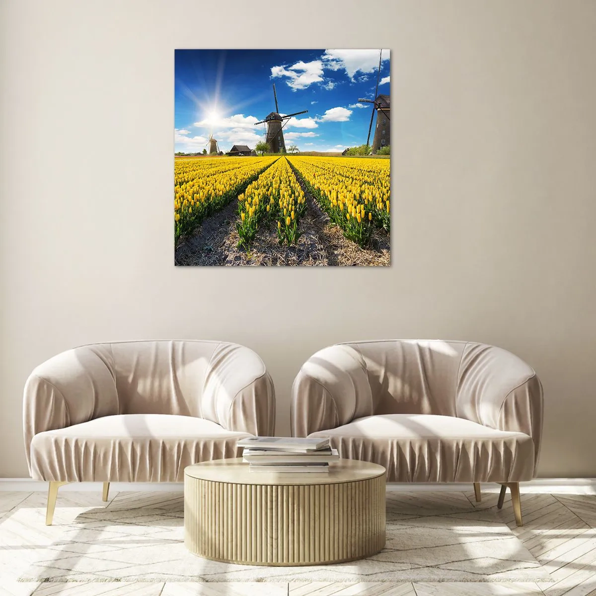 Cuadro sobre vidrio - Impresiones sobre Vidrio - No podría ser más holandés - 40x40 cm