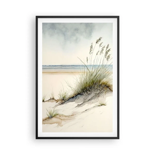 Póster en marco negro - Mimada por el viento - 61x91 cm