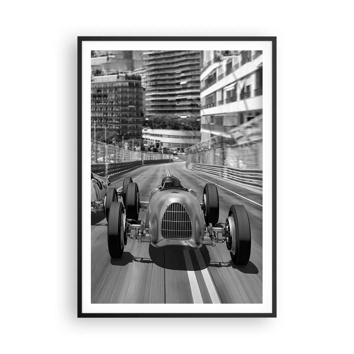 Póster en marco negro - Érase una vez en Montecarlo - 70x100 cm