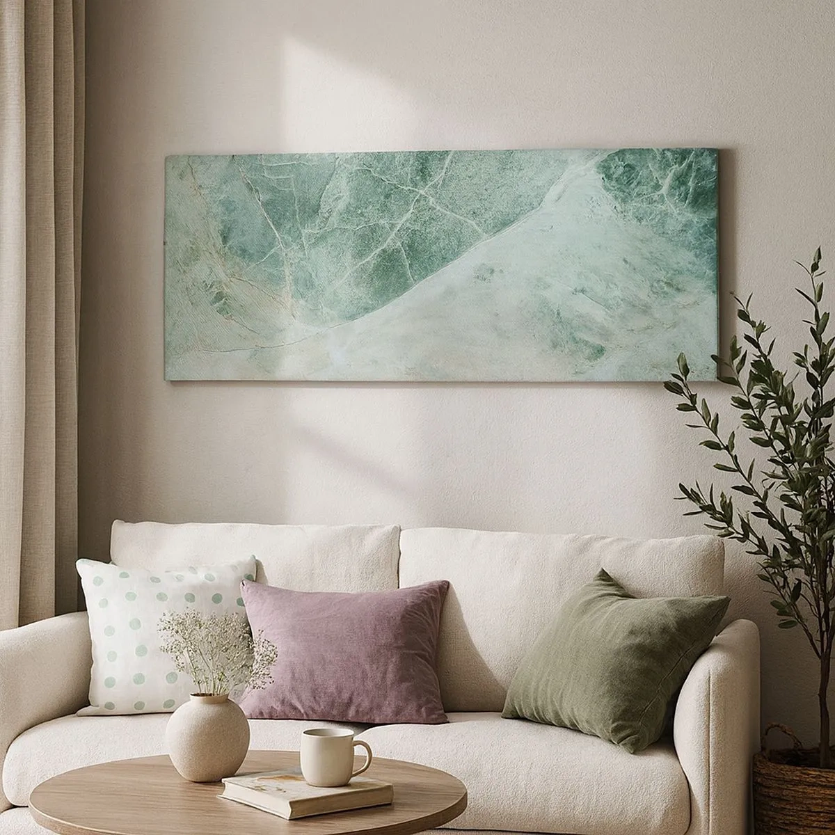 Cuadro sobre lienzo - Impresión de Imagen - El noble frescor de la piedra - 100x40 cm