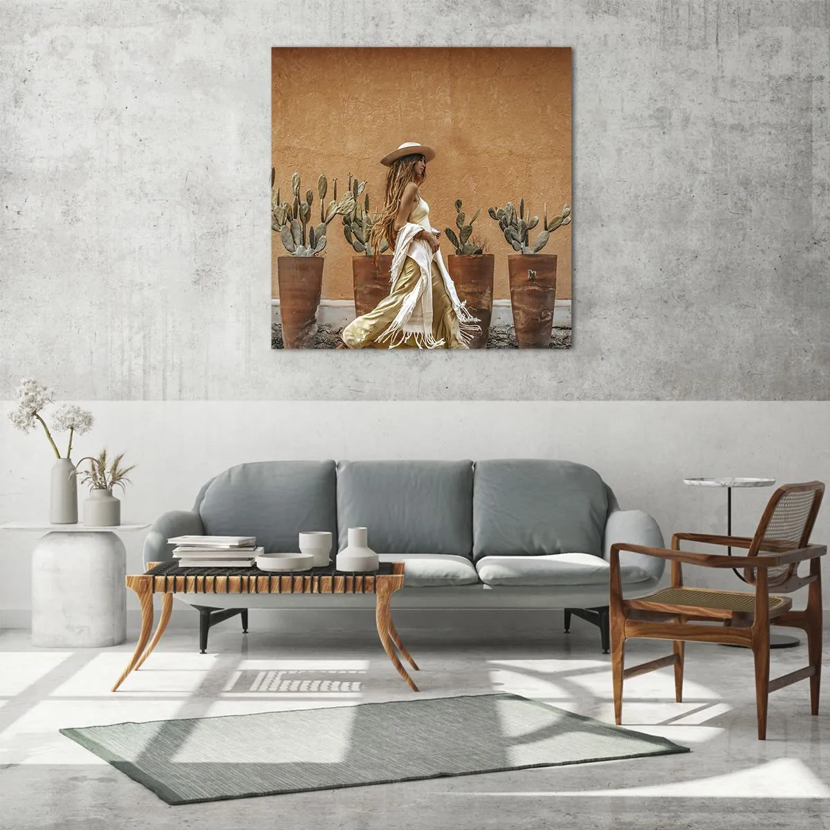 Cuadro sobre vidrio - Impresiones sobre Vidrio - Estilo hippie - 30x30 cm