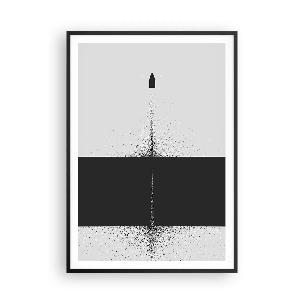 Póster en marco negro - Directa al objetivo - 70x100 cm