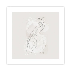 Póster - Una mirada no dice nada y al mismo tiempo lo dice todo - 40x40 cm