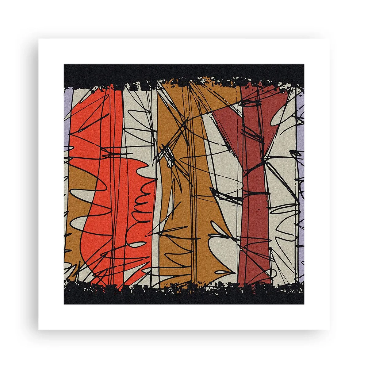 Póster - Composición espontánea - 40x40 cm