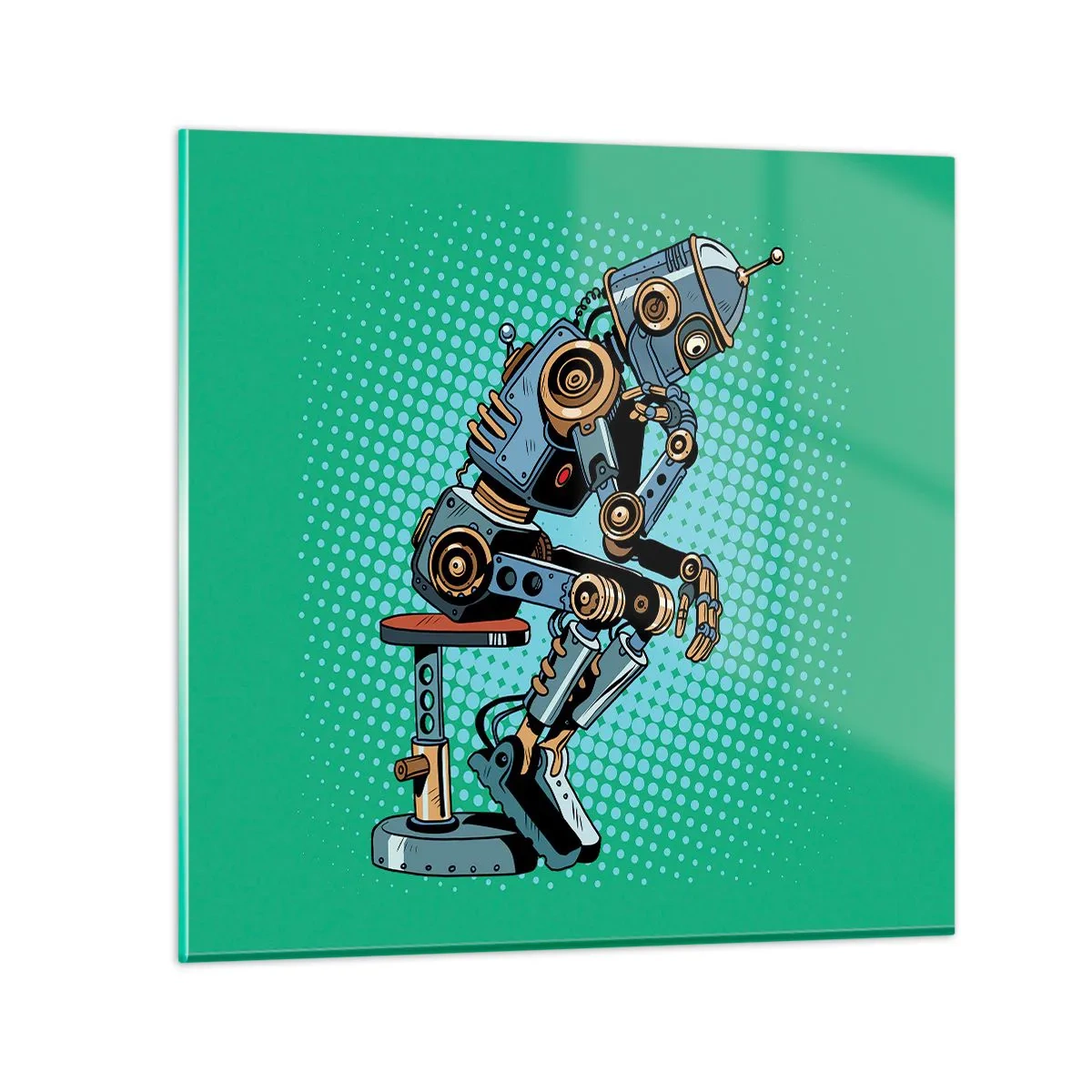 Cuadro sobre vidrio - Impresiones sobre Vidrio - Sobre la esencia del ser - 70x70 cm