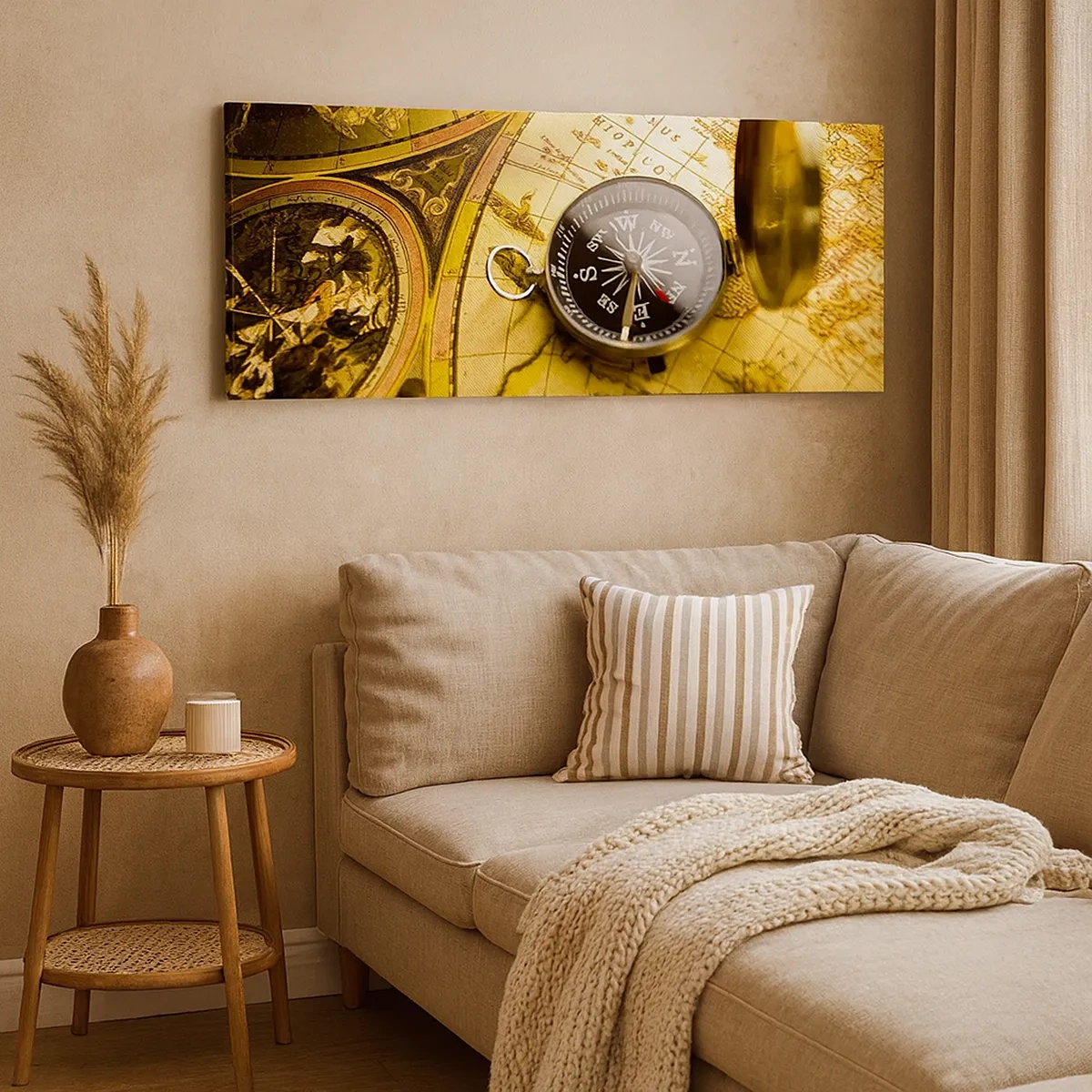 Cuadro sobre lienzo - Impresión de Imagen - ¿Hasta el fin del mundo? - 30x30 cm