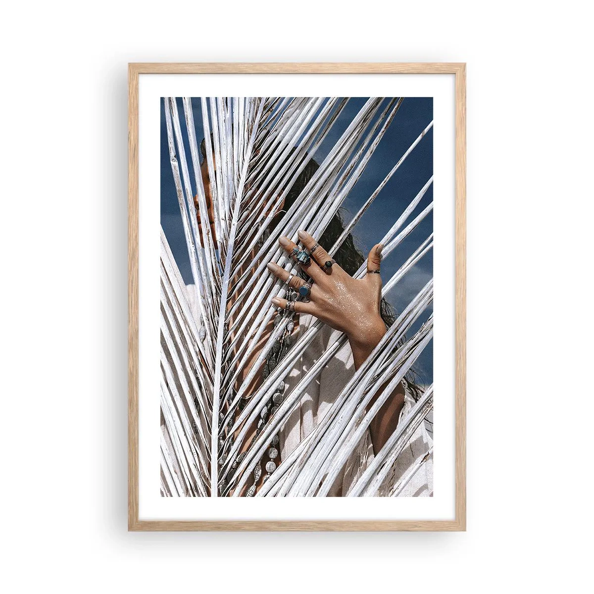 Póster en marco roble claro - ¿La mujer chamana? - 50x70 cm