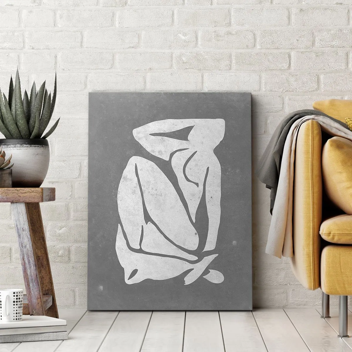 Cuadro sobre lienzo - Impresión de Imagen - En sus pensamientos - 45x80 cm