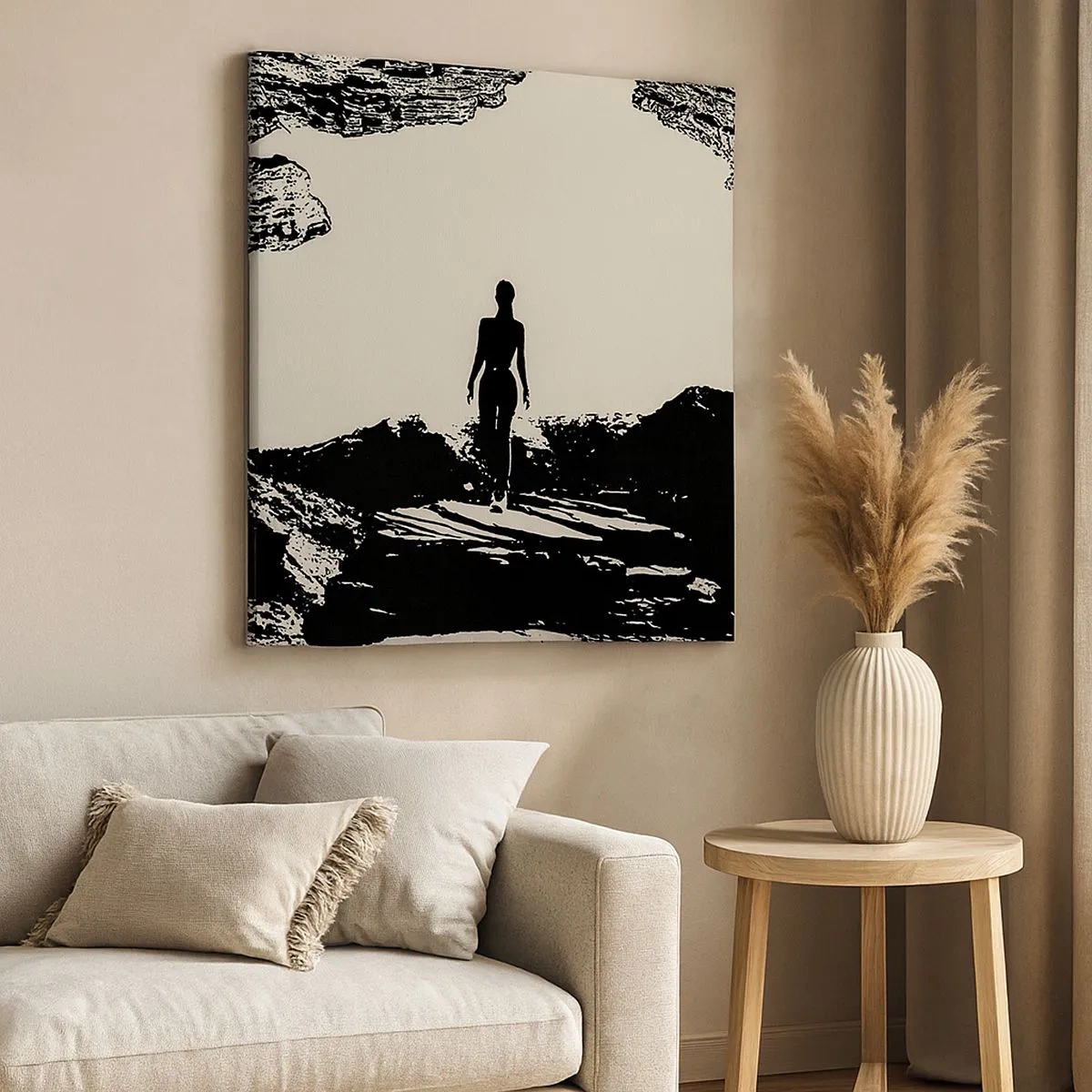 Cuadro sobre lienzo - Impresión de Imagen - Una nueva mirada - 30x30 cm