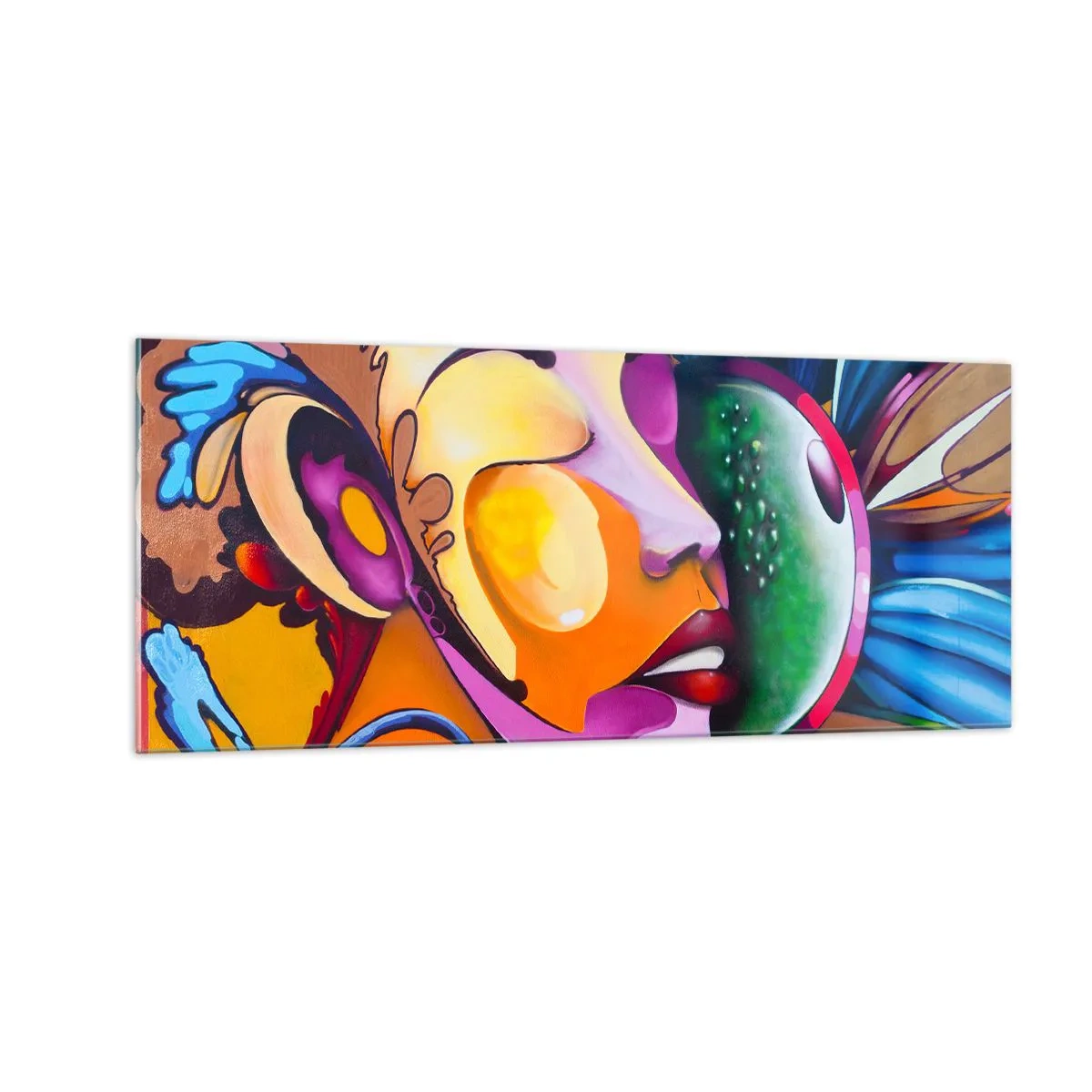 Cuadro sobre vidrio - Impresiones sobre Vidrio - Toque de color - 100x40 cm