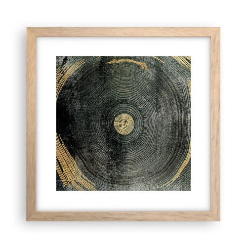 Póster en marco roble claro - Cambio y perpetuidad - 30x30 cm