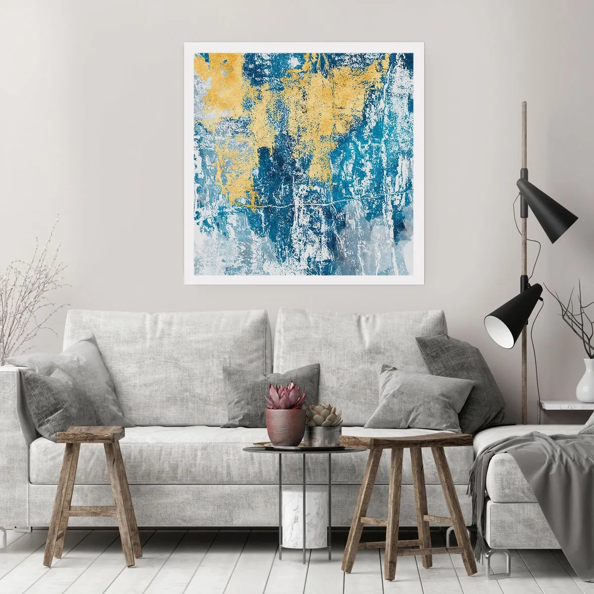 Póster - Una abstracción serena - 40x40 cm