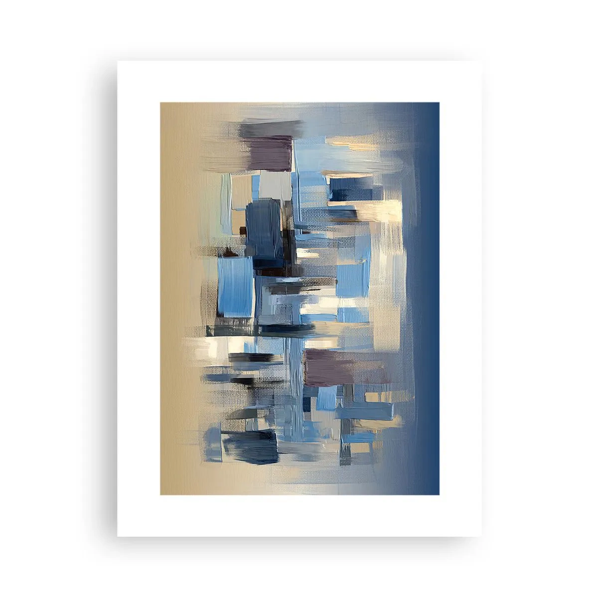 Póster - Construcción azul - 30x40 cm