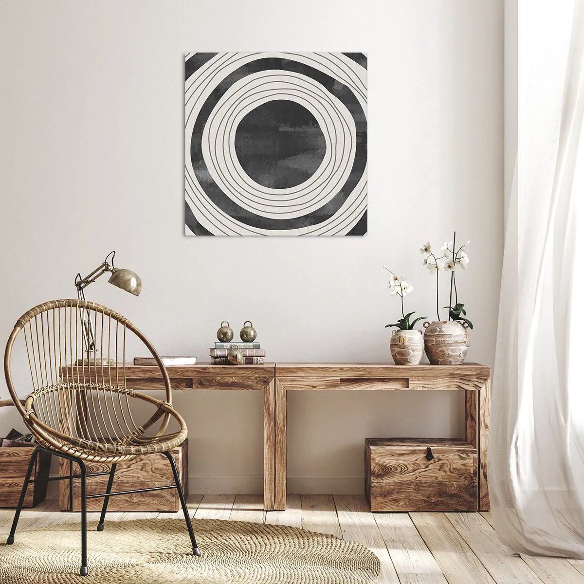 Cuadro sobre lienzo - Impresión de Imagen - En el centro mismo - 60x60 cm