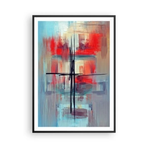 Póster en marco negro - Paisaje en una dimensión desconocida - 70x100 cm