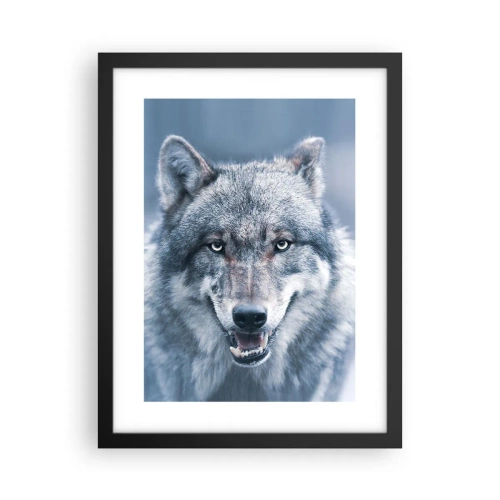 Póster en marco negro - ¿Aceptarás el reto? - 30x40 cm