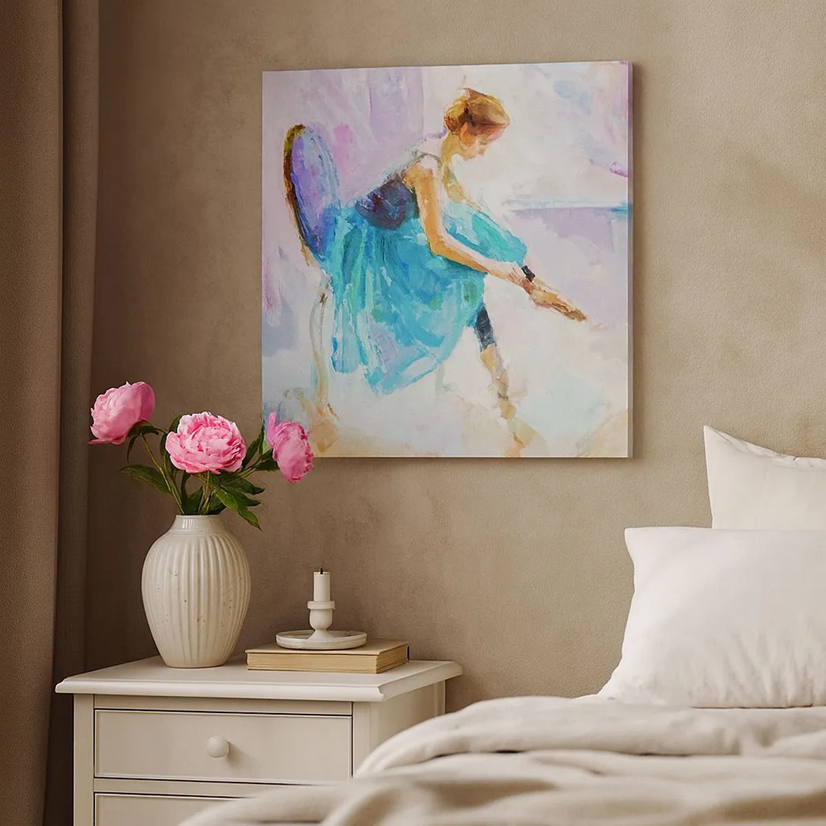 Cuadro sobre lienzo - Impresión de Imagen - Gracia indescriptible, encanto sutil - 30x30 cm