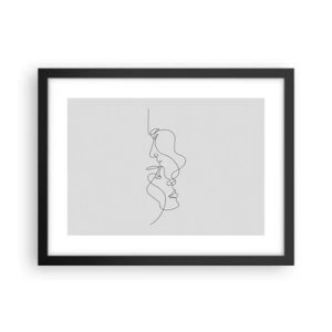 Póster en marco negro - El calor de los deseos lúgubres - 40x30 cm