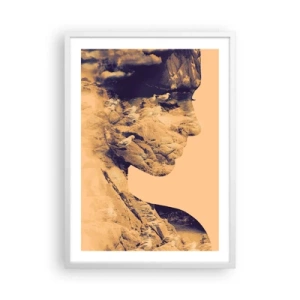 Póster en marco blanco - Hermosa por naturaleza - 50x70 cm