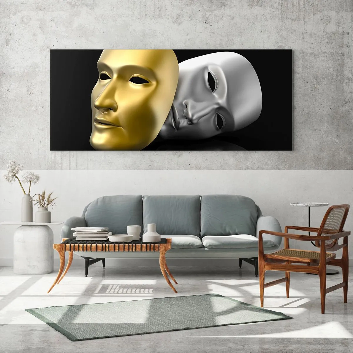 Cuadro sobre vidrio - Impresiones sobre Vidrio - La vida es un teatro - 100x40 cm