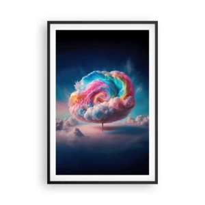 Póster en marco negro - El sueño de un parque de atracciones - 61x91 cm