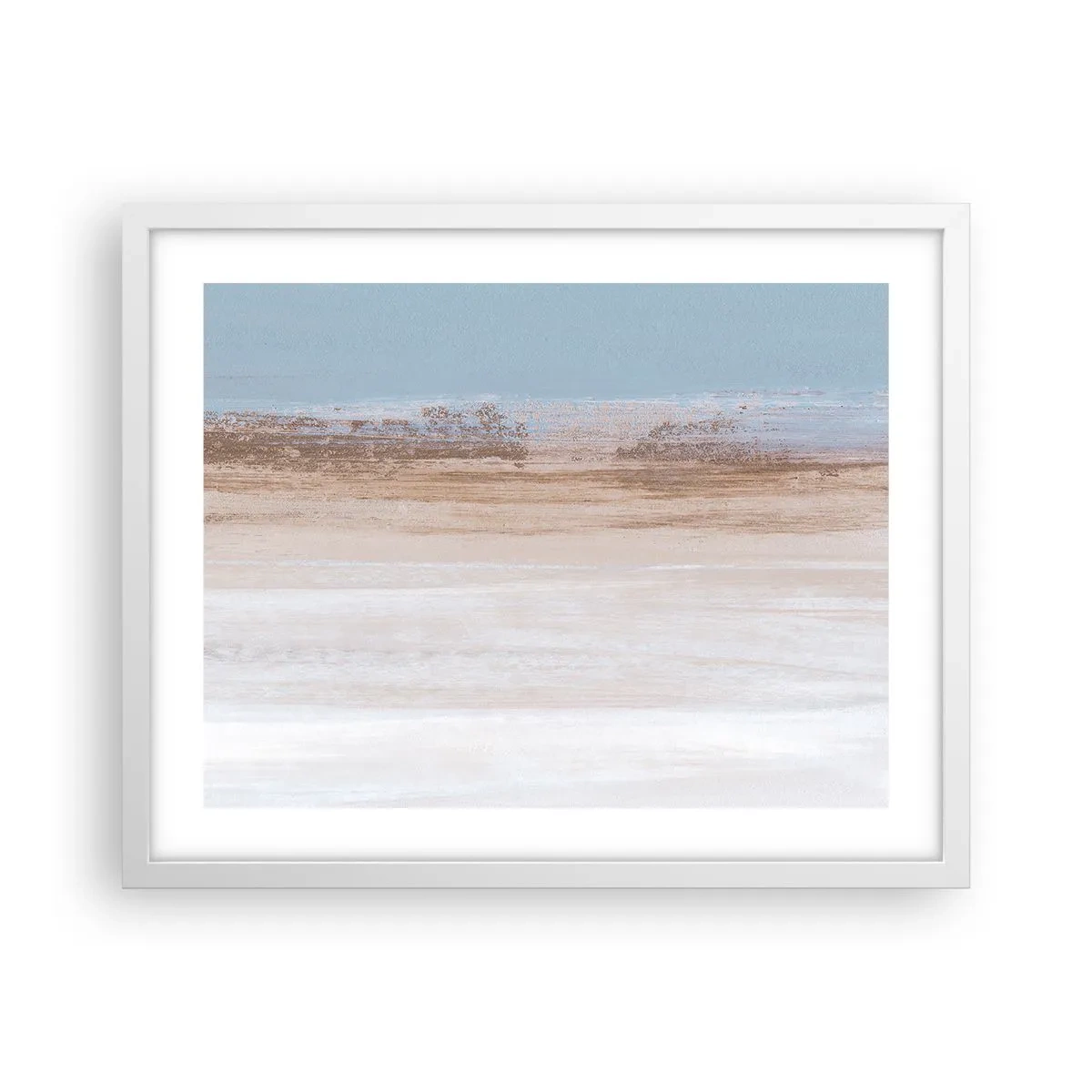 Póster en marco blanco - Paisaje ambiguo - 50x40 cm