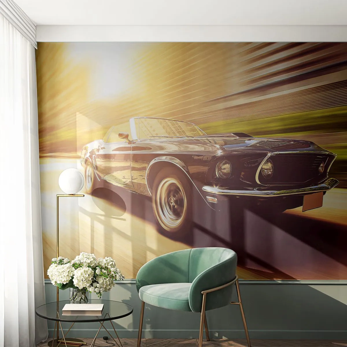 Fotomural Autadhesivo Deluxe Sticker - 1967 - El retorno de una leyenda - Auto, Cabriolé, Automotor - 450x315 cm