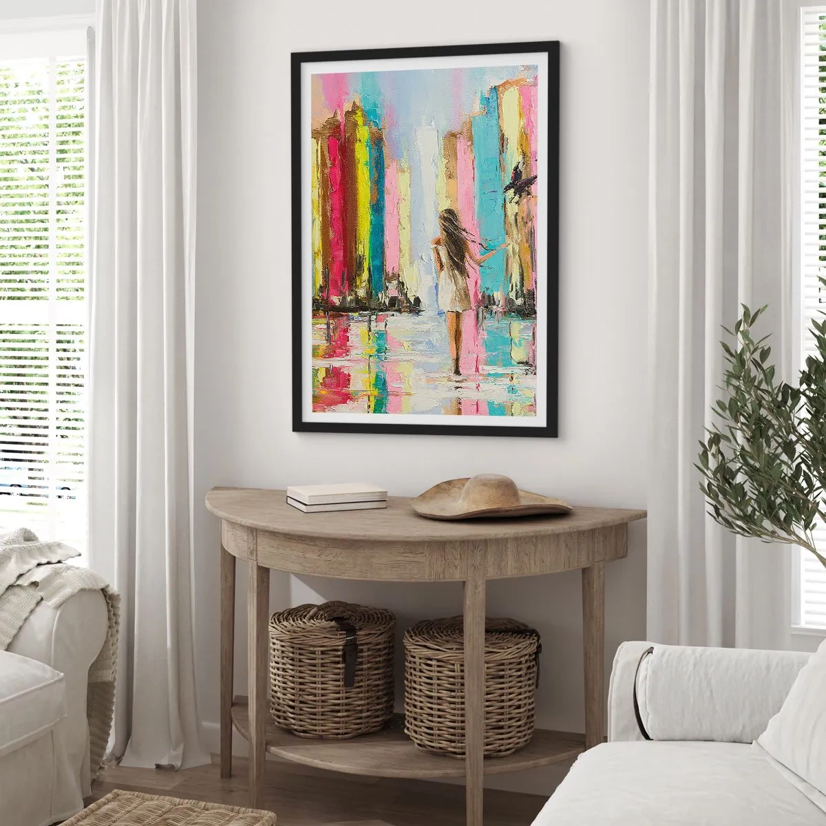 Póster en marco negro - Sígueme - 70x100 cm