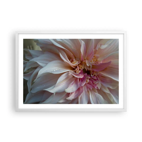 Póster en marco blanco - Frescura floreciente - 70x50 cm