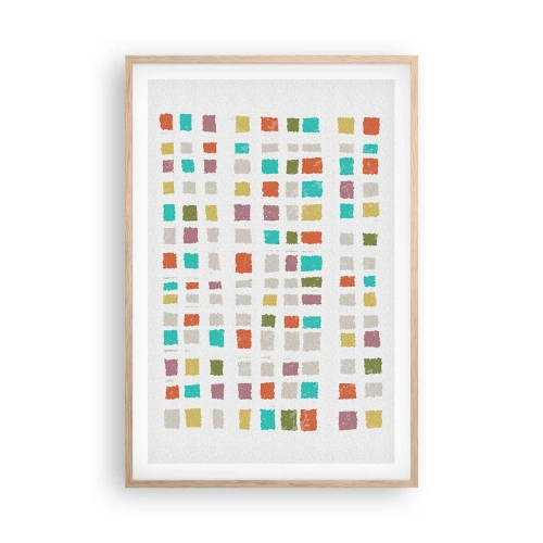 Póster en marco roble claro - Juego desconocido - 61x91 cm