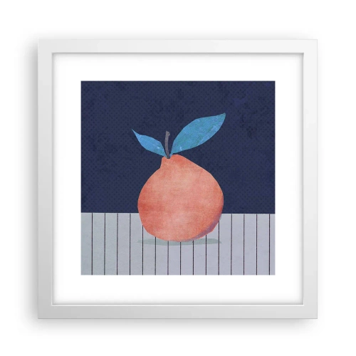 Póster en marco blanco - Convexidad y plano - 30x30 cm