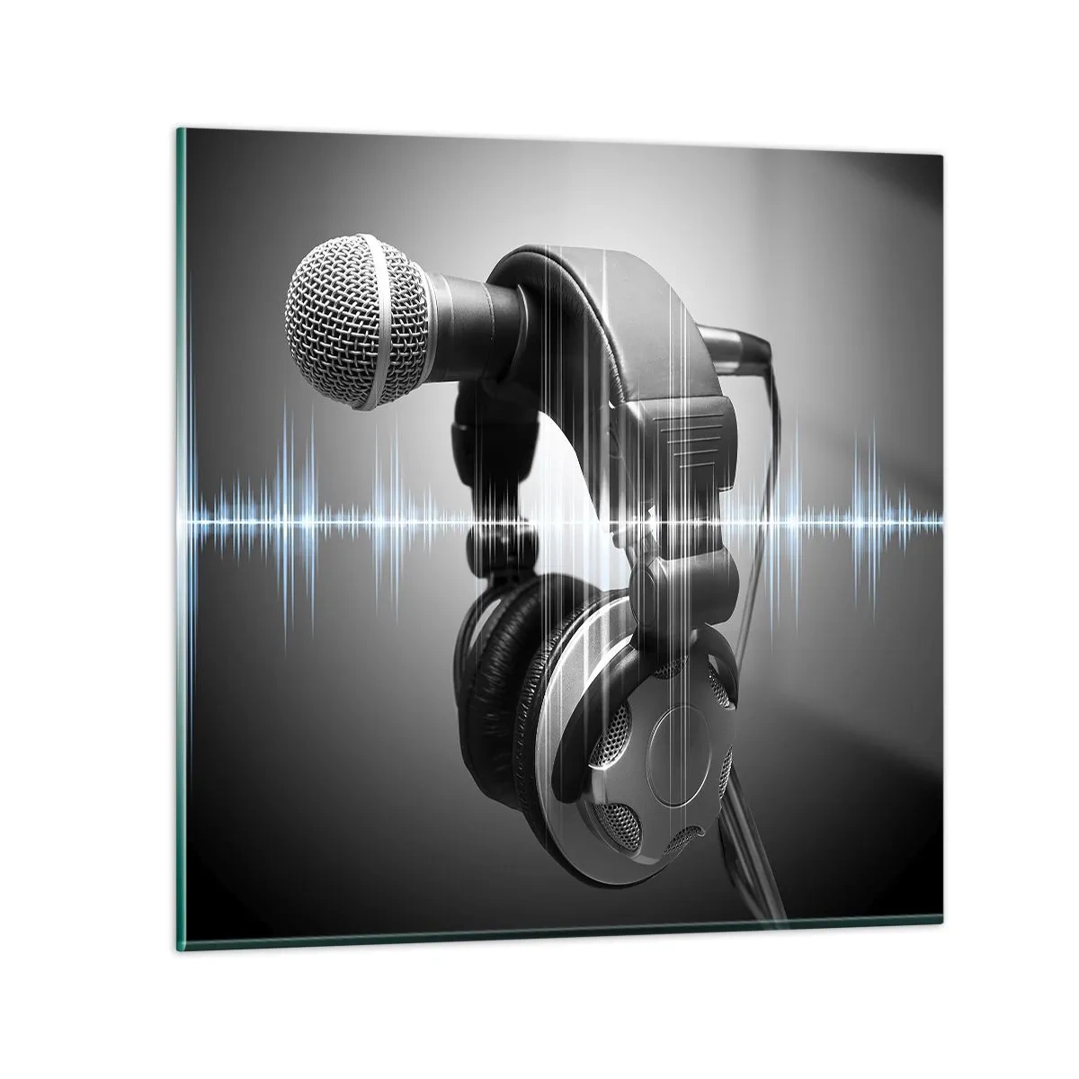 Cuadro sobre vidrio - Impresiones sobre Vidrio - Todavía se puede escuchar el canto - 70x70 cm