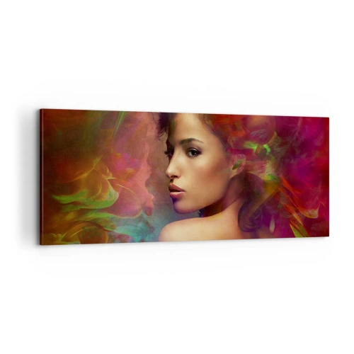 Cuadro sobre lienzo - Impresión de Imagen - Más hermosa que un arco iris, tan delicada como la niebla - 100x40 cm