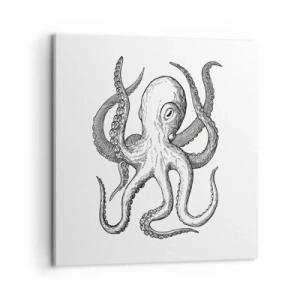 Cuadro sobre lienzo - Impresión de Imagen - Bailando con olas - 50x50 cm