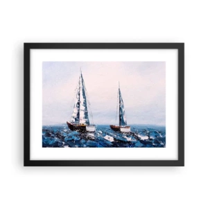 Póster en marco negro - Hermandad del viento - 40x30 cm