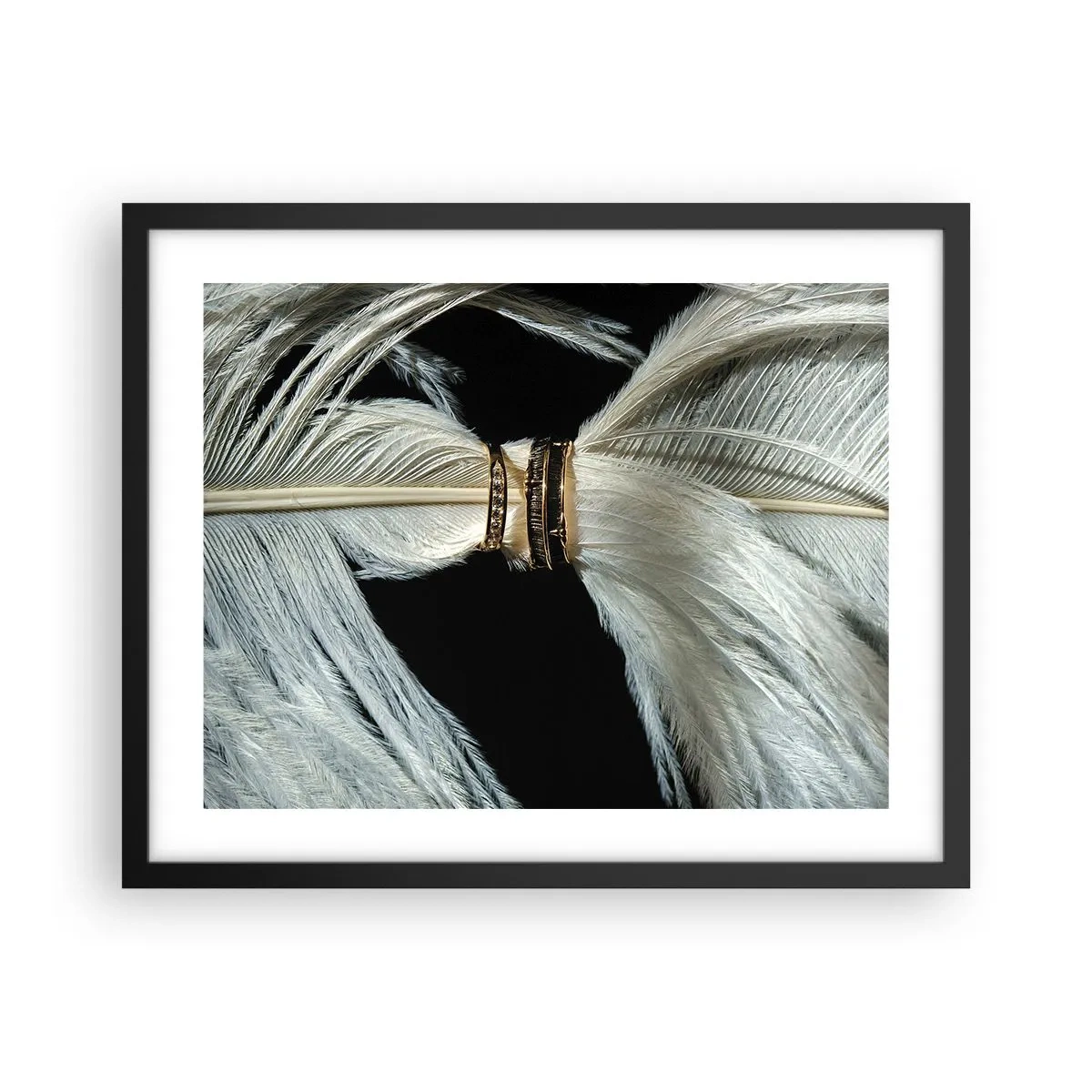 Póster en marco negro - ...y no te dejaré.... - 50x40 cm