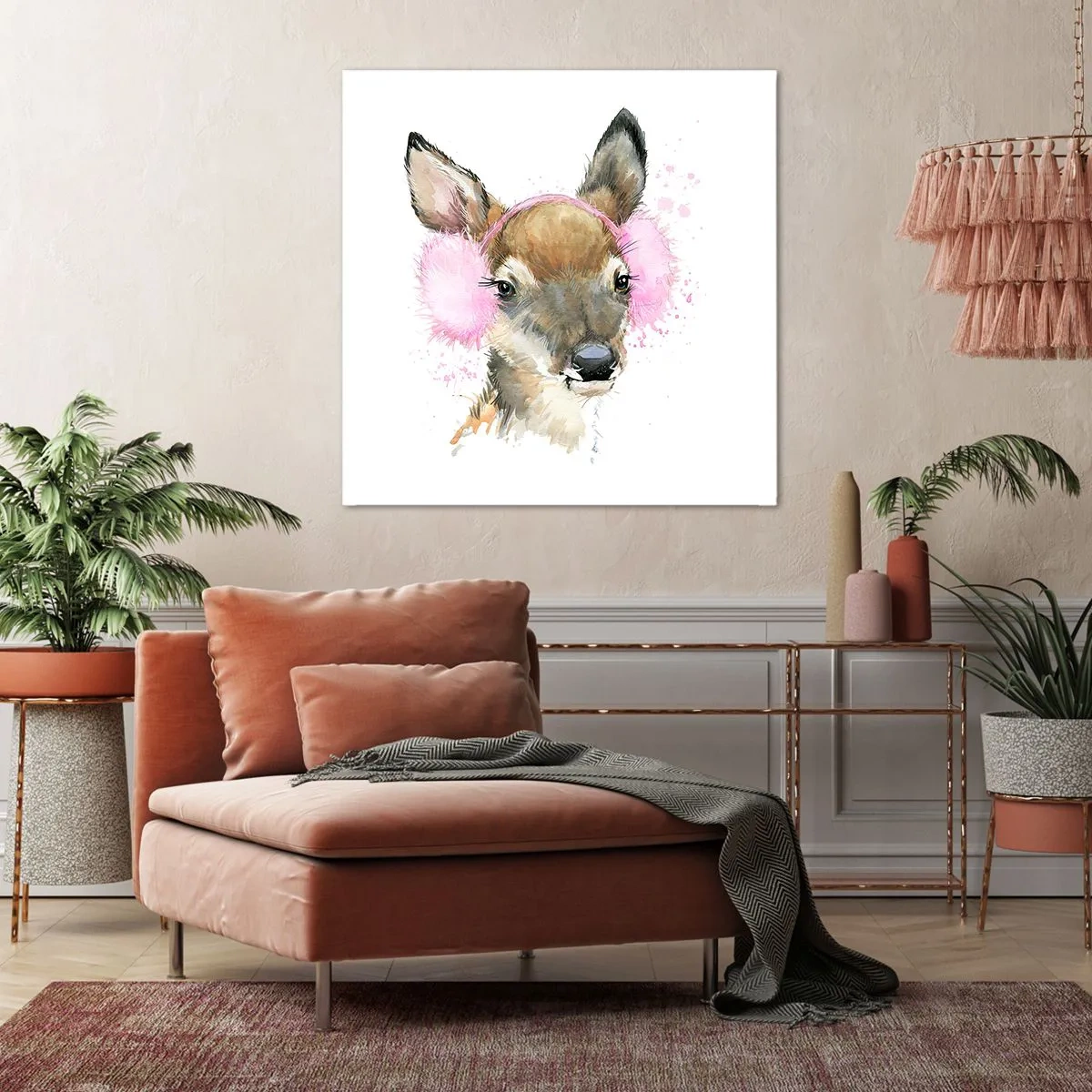 Cuadro sobre lienzo - Impresión de Imagen - Y el frío no te molestará más - 70x70 cm