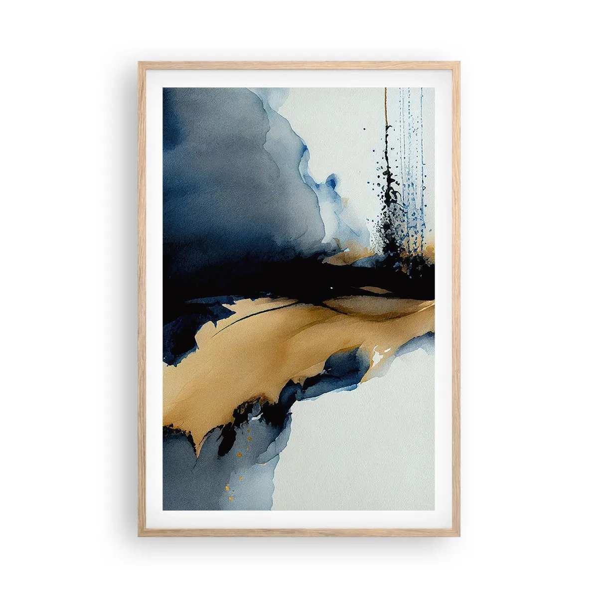 Póster en marco roble claro - Tras el telón - 61x91 cm