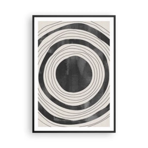 Póster en marco negro - En el centro mismo - 70x100 cm