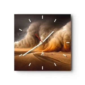 Reloj de pared - Reloj de vidrio - Ira del desierto - 40x40 cm