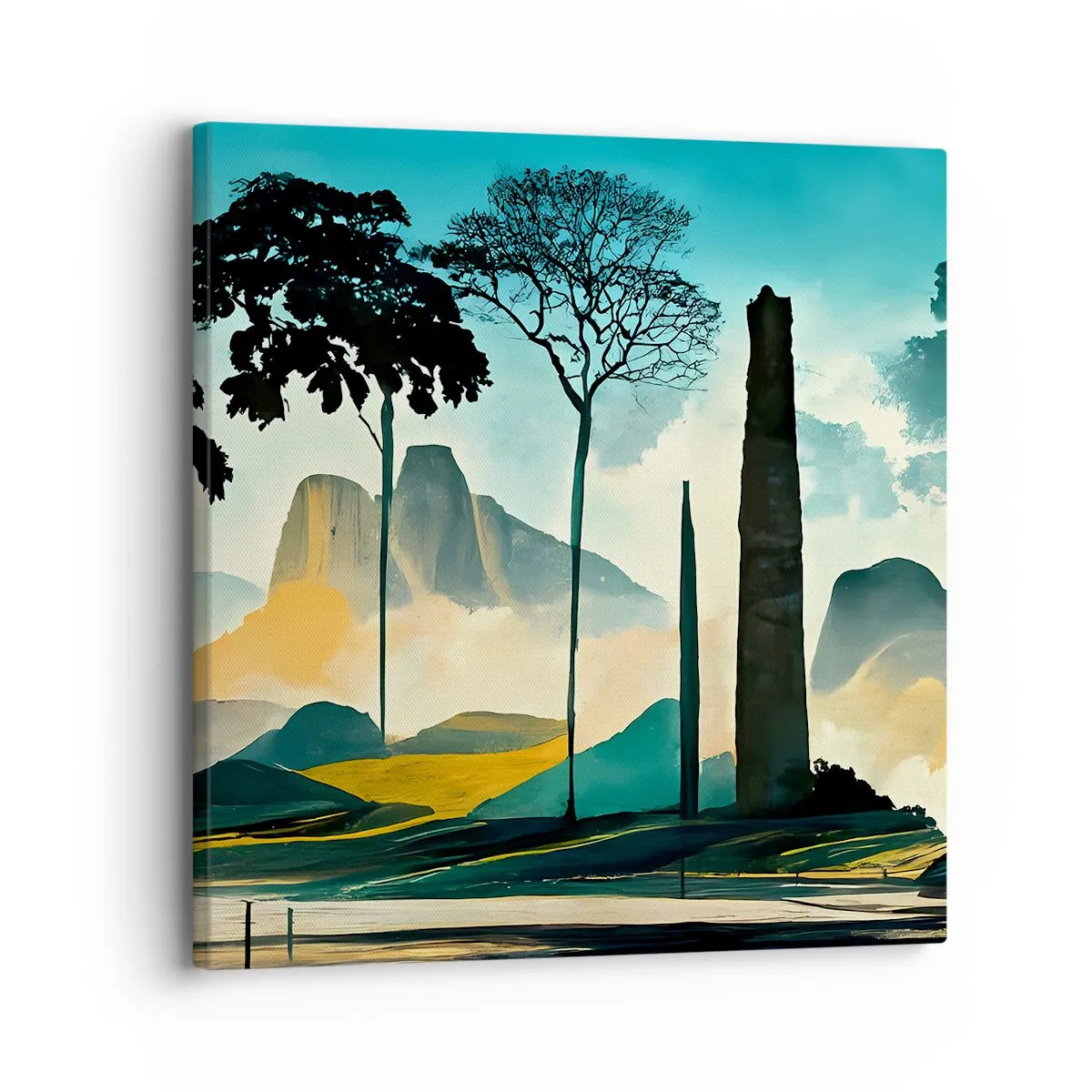 Cuadro sobre lienzo - Impresión de Imagen - Cada vez a más altitud - 30x30 cm