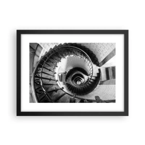 Póster en marco negro - Cada vez más alto - 40x30 cm