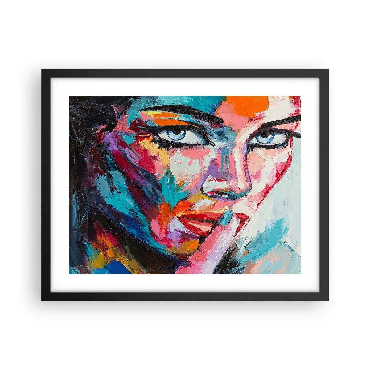 Póster en marco negro - Nuestro primer secreto - 50x40 cm