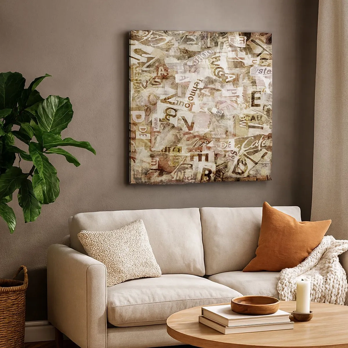 Cuadro sobre lienzo - Impresión de Imagen - Unificando el lenguaje - 30x30 cm