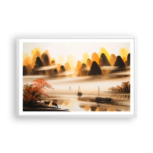 Póster en marco blanco - Más allá del Lejano Oriente - 91x61 cm